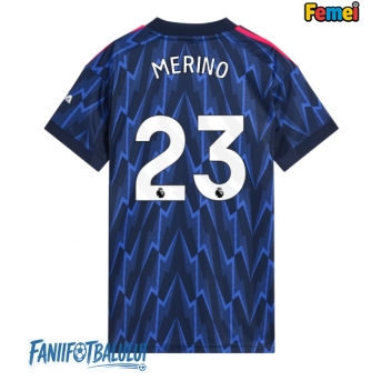 Arsenal Mikel Merino #23 Tricou Fotbal Replică 2025-26 Femei Deplasare